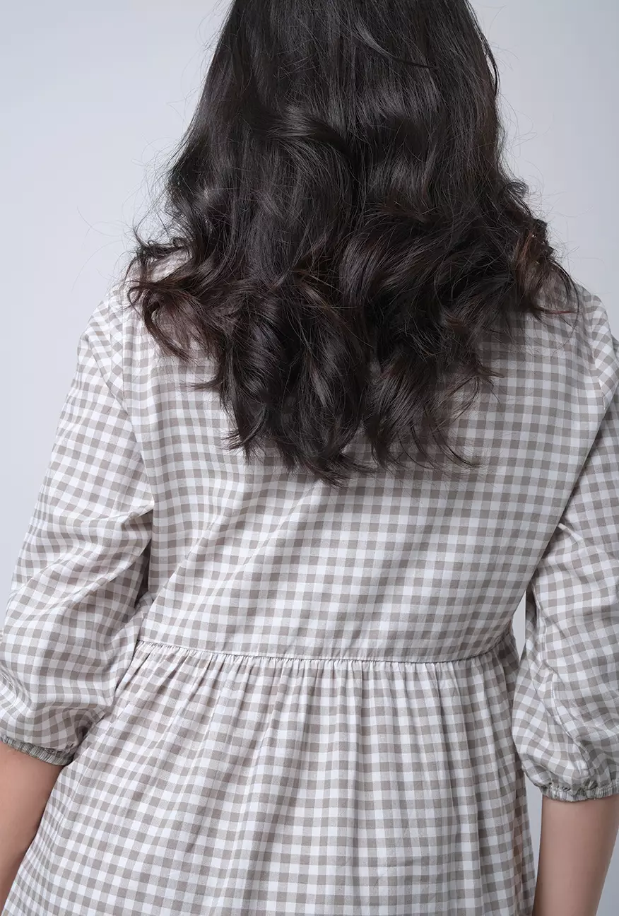 Dress Sherly White Olive