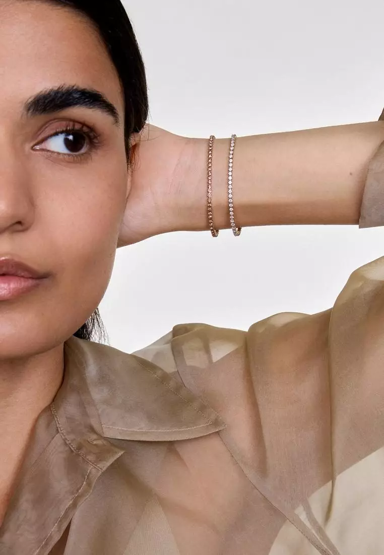 Classic Tennis Bracelet Apricot Gold - Unisex Bracelet for women and men stainless steel Bracelet DW Official Authentic Original