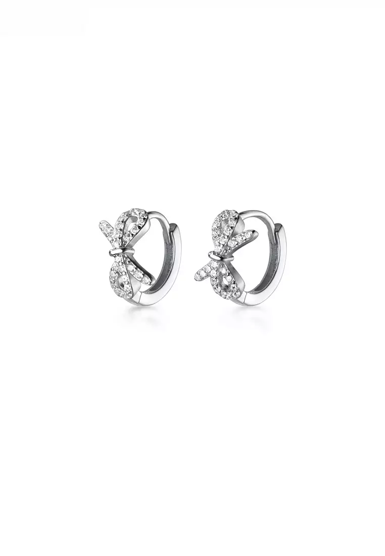 Pure platinum deals hoop earrings