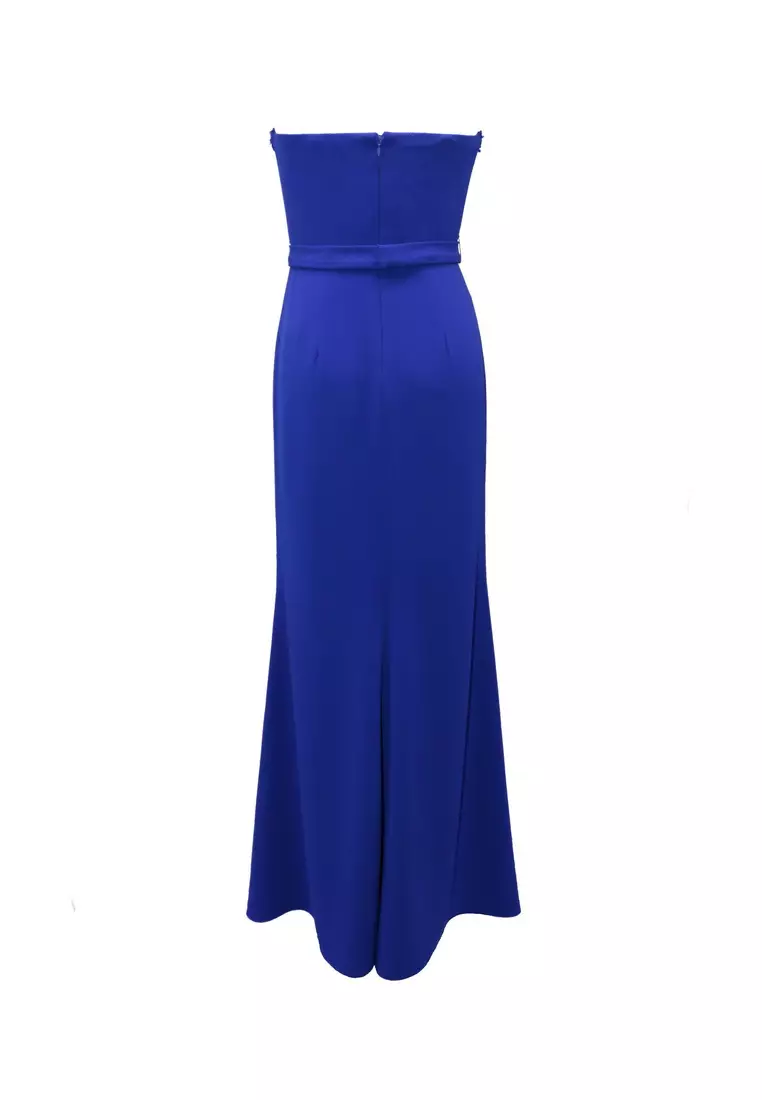 Feminine & Sexy Polyester Crepe Evening Gown
