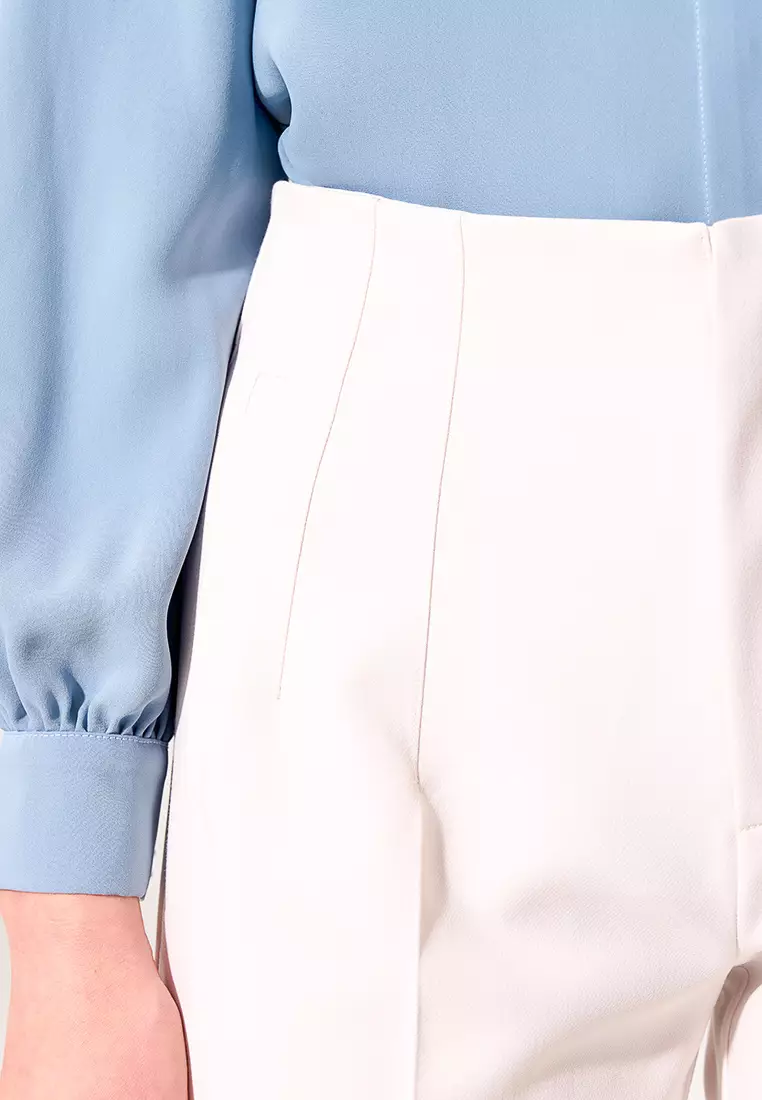 Ivory Tapered Casual Pants