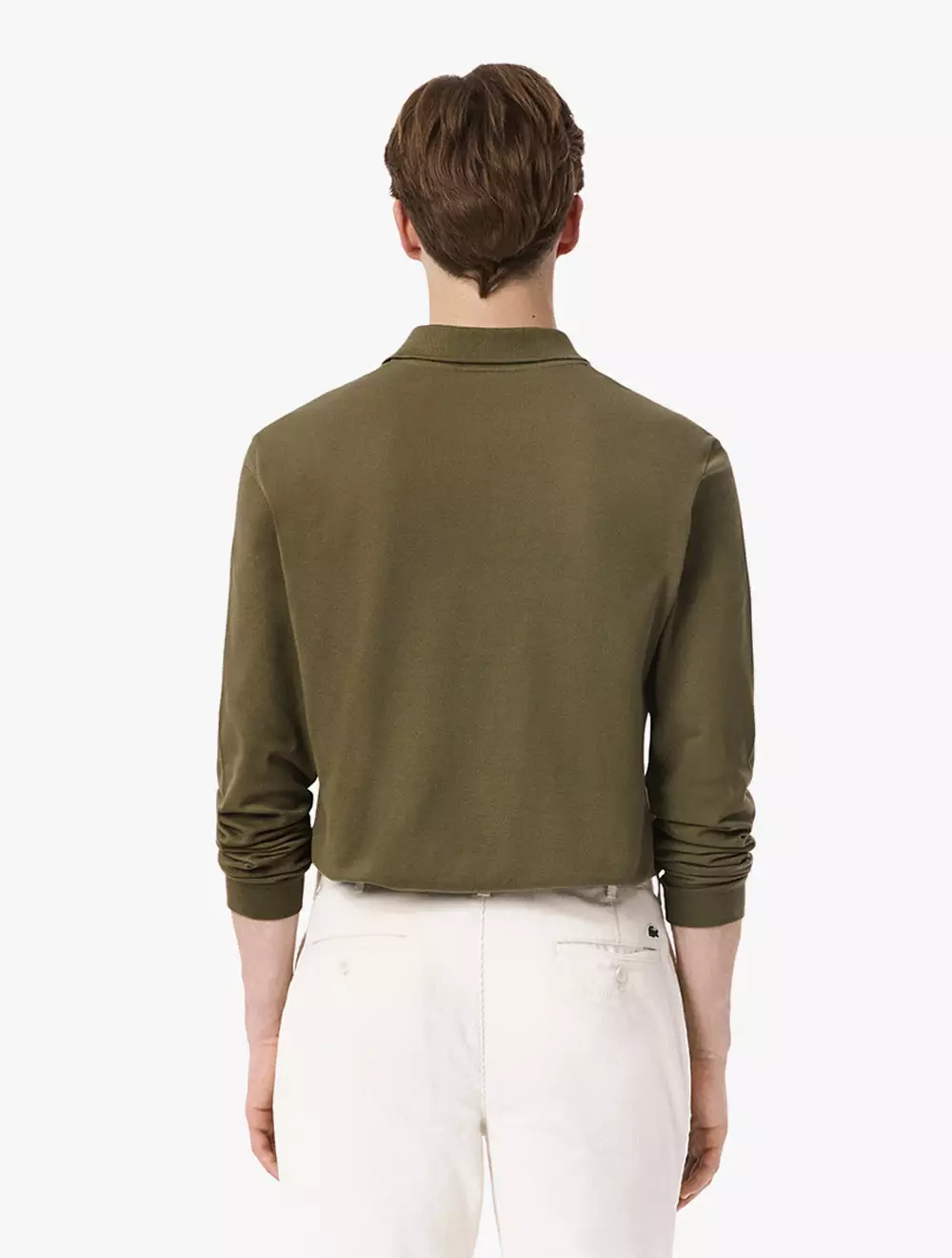 Classic Fit Long Sleeved L.12.12 Polo Shirt - Green