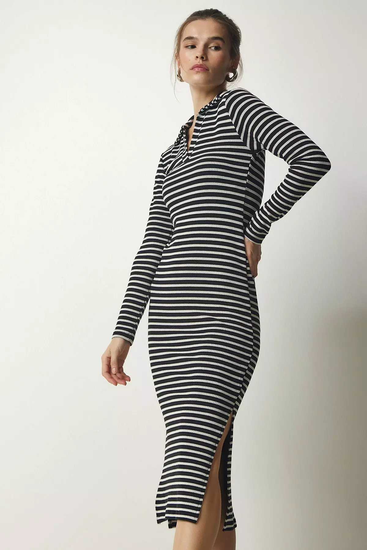 Striped Collar Dress