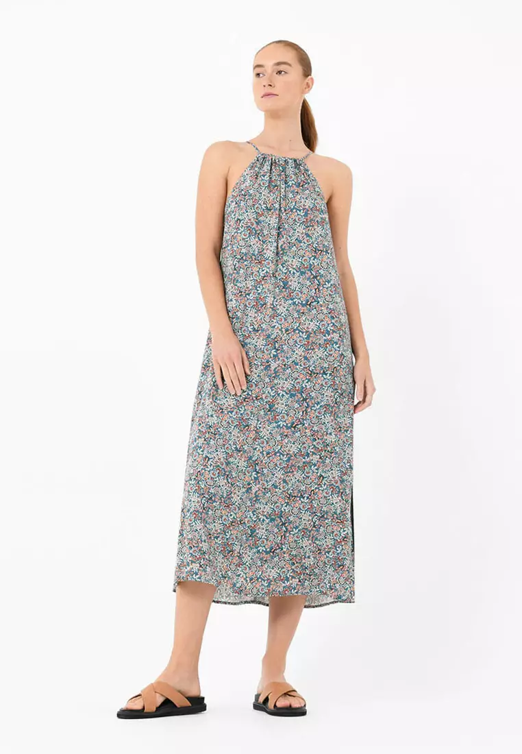 Cielo Halter Neck Printed Dress
