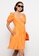 LC WAIKIKI orange Balloon Sleeve Poplin Mini Dress F779CAAFEA7D57GS_4