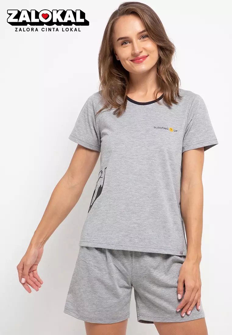 Pyjama Pijama Short Sleeve Short Pants Sleepwear