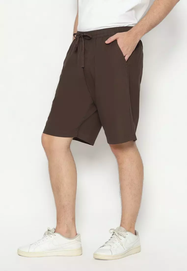 RBJ Celana Pendek Karet Polos Cotton Pria