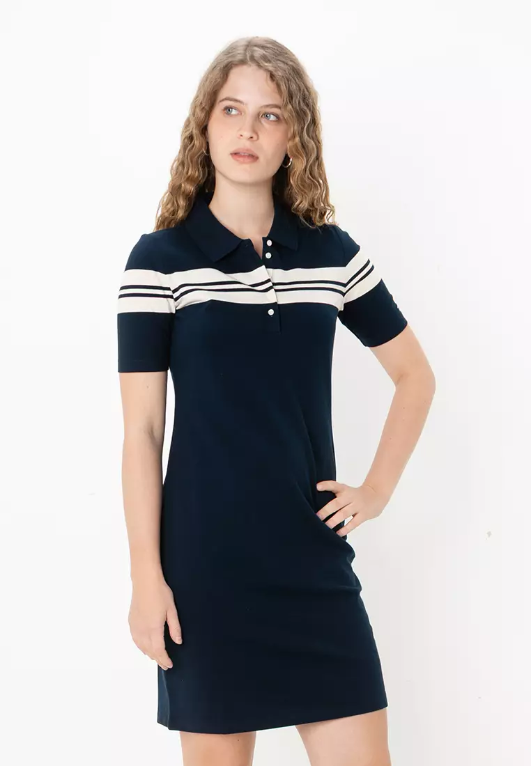 Buy Tommy Hilfiger Block Stripe Polo Dress Tommy Mainline 2025