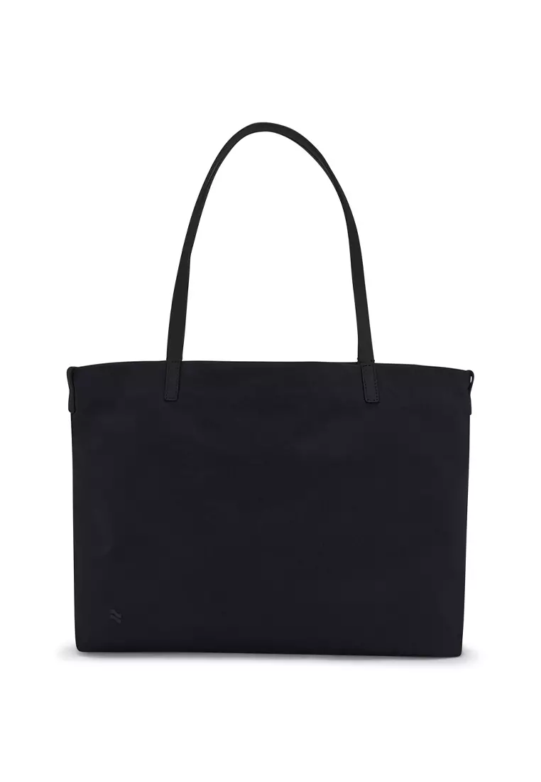 LOJEL Semo Tote Bag 18L Black + LOJEL Iloj Strap Leather Grey