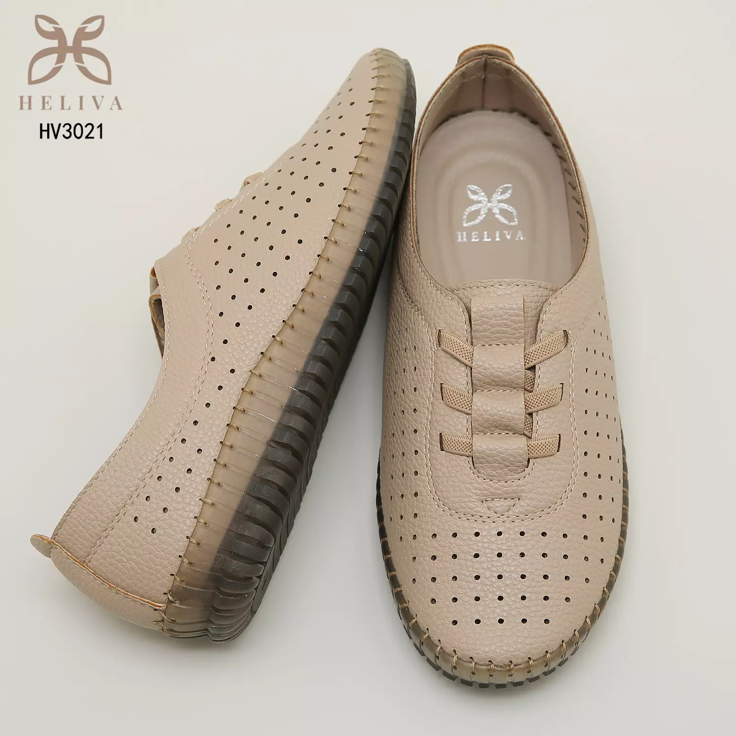 Heliva Agatha Loafer Slip On Lace Up Breathable