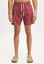 Burgundy/Bone Side Stripe