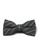 Splice Cufflinks grey Folks Series White Stripes Grey Cotton Pre-Tied Bow Tie SP744AC43TZGSG_1