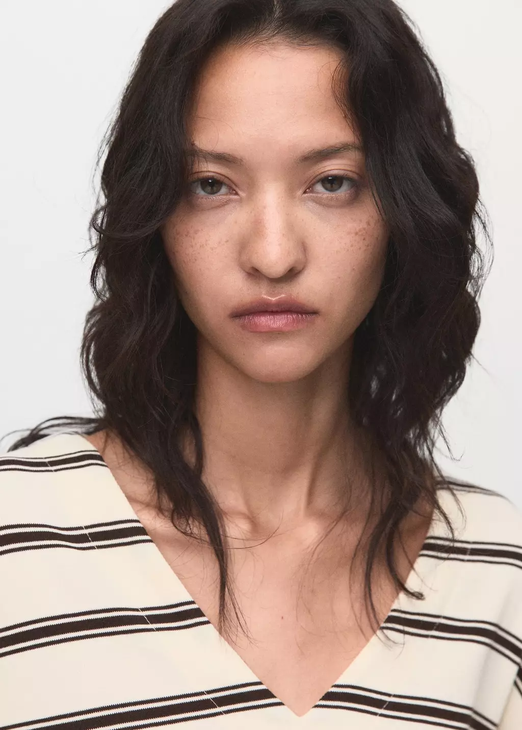 Sweater garis-gari katun kombinasi