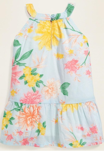 Shop Old Navy Sleeveless Floral High Neck Dress For Baby Online On Zalora Philippines