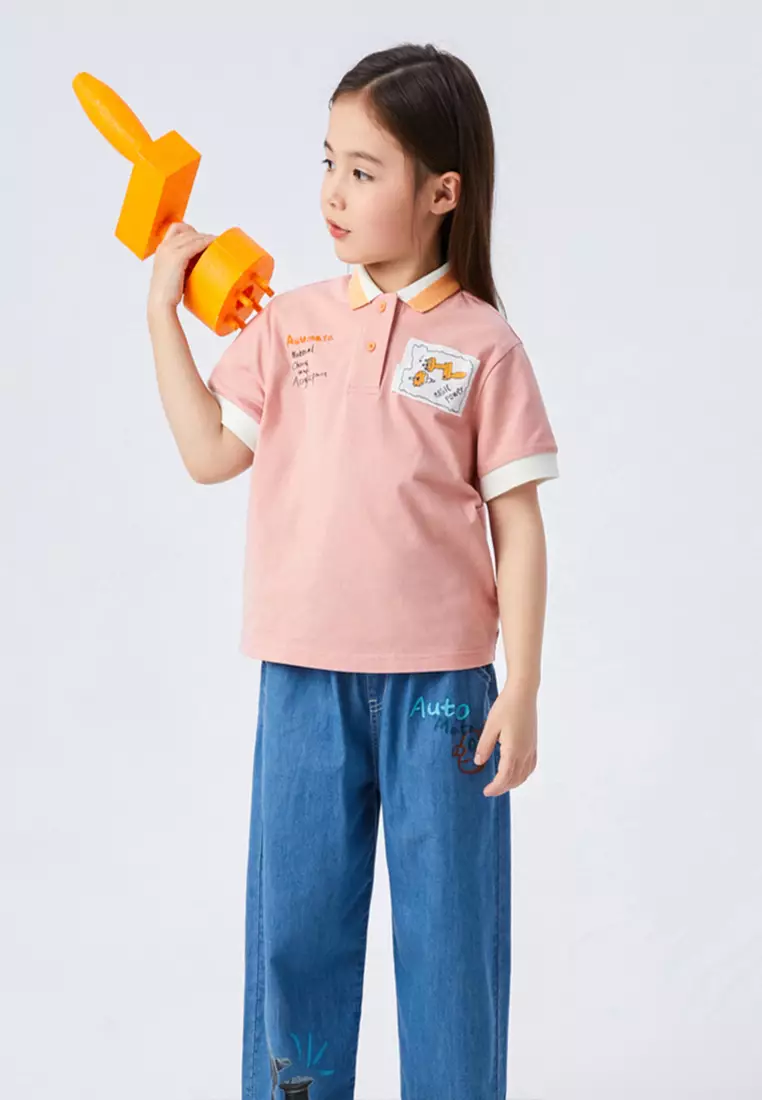 Graphic Printed Polo T-Shirt