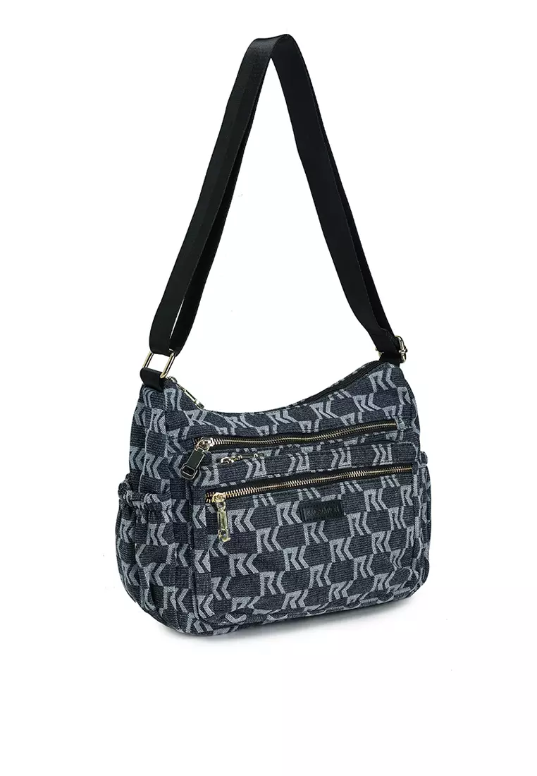 Denim Fabric Sling Bag
