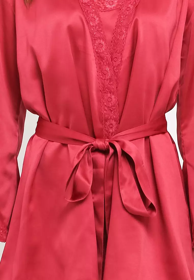 Kimono Satin Silk Set Tanktop Sleepwear