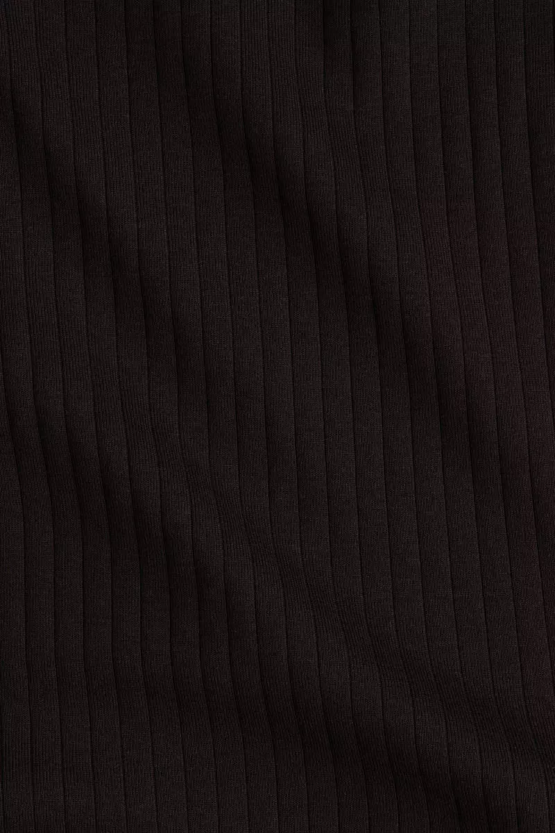 Ribbed scoop-back dress