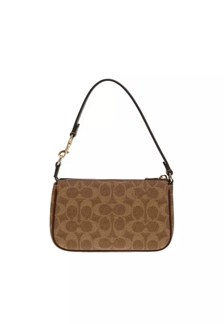 Nolita 19 Shoulder Bag In Signature Canvas Tan Brown CW426