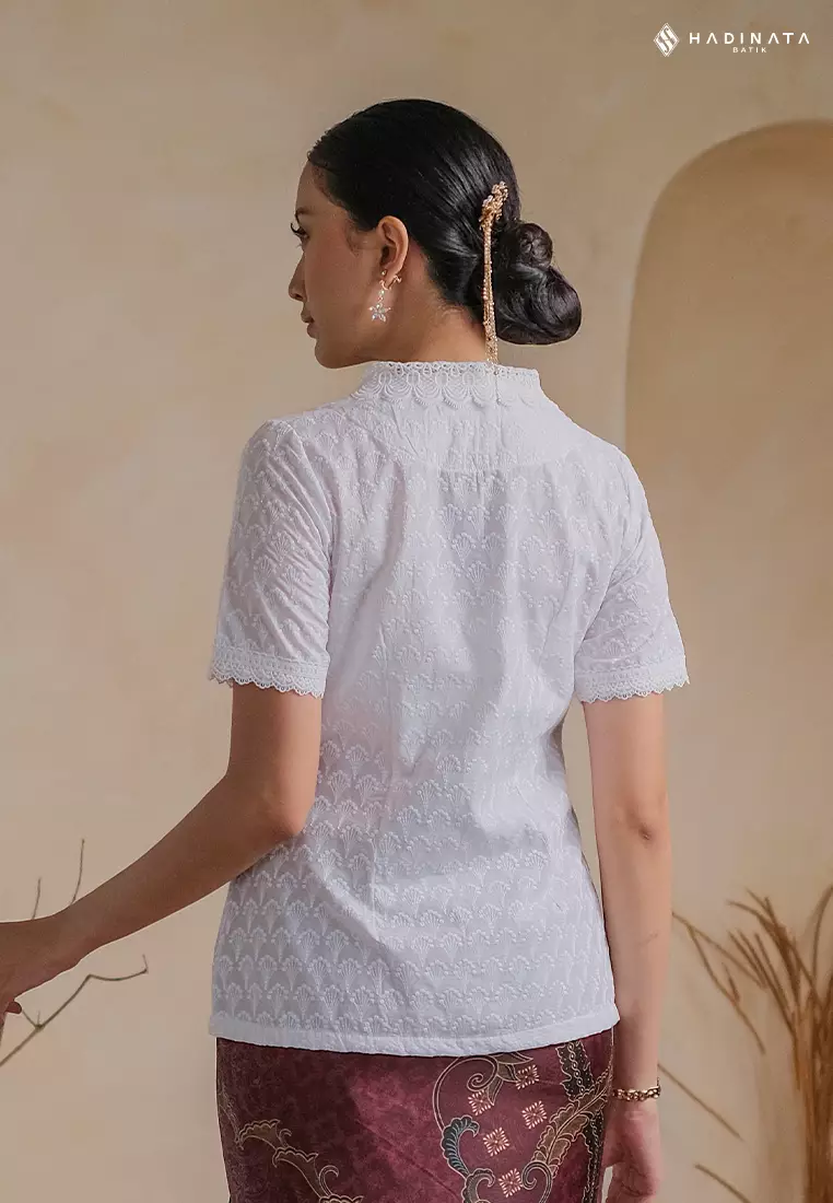 Hadinata Batik Wanita Kebaya Mahima White