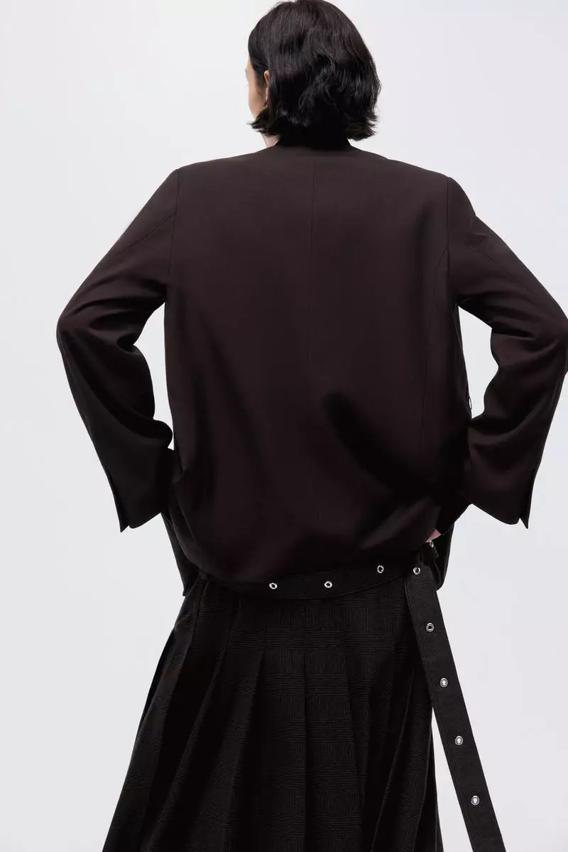Belted blazer