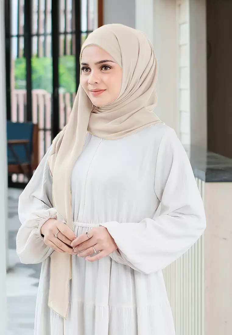 HIJAB INSTAN PAULA - LIGHT CREAM