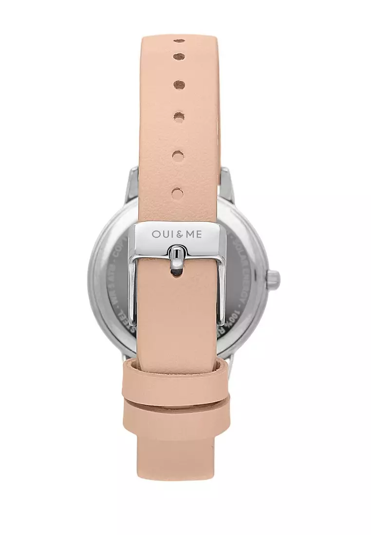 [Sustainable Watch] Oui & Me Fleurette 34mm Women's Recycled Leather Strap Quartz Watch ME010372