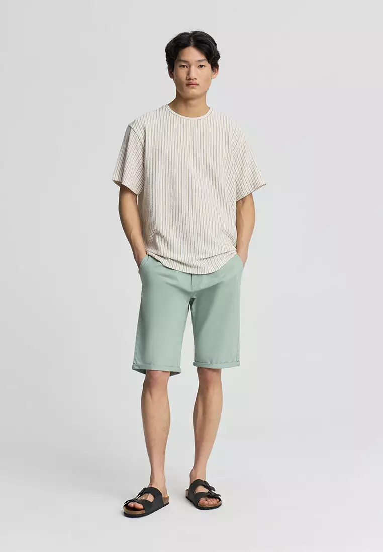 Men's Chino Shorts With Cuffs