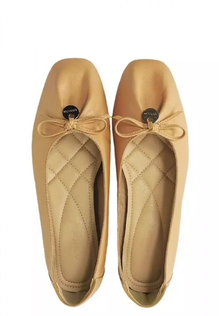 Jual Symbolize Symbolize Delia Flats Shoes - Krem Original 2024 ...