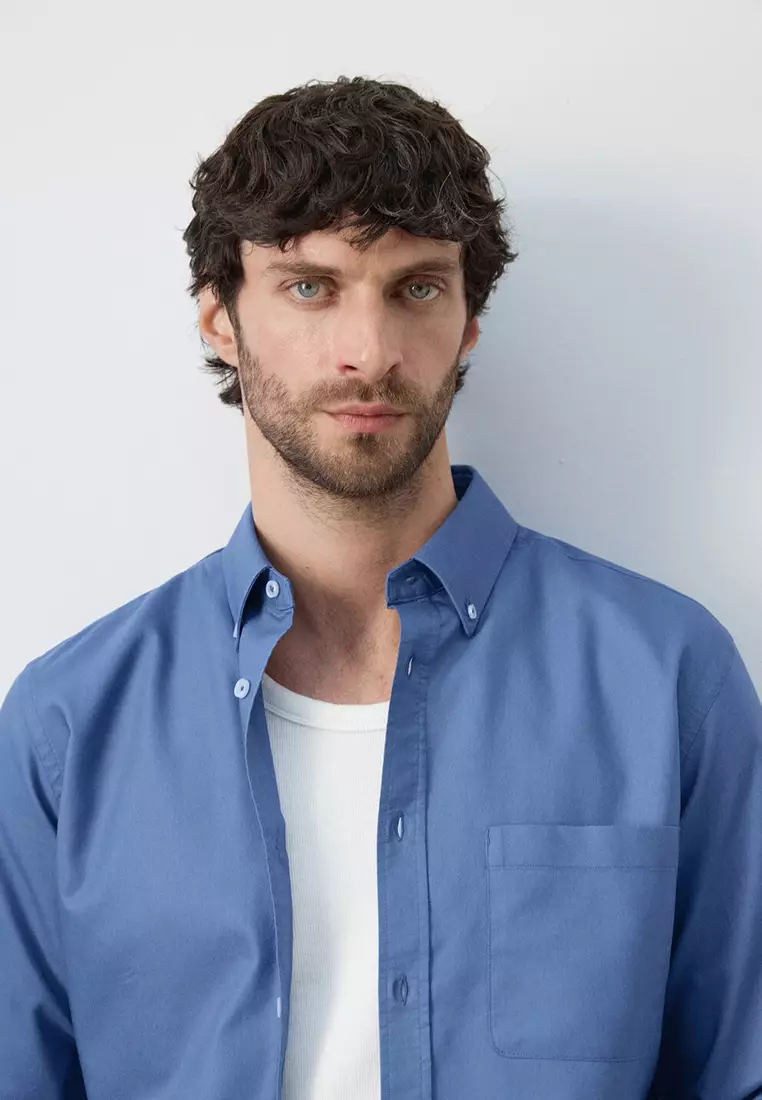 100% Cotton Regular Fit Lightweight Oxford Shirt