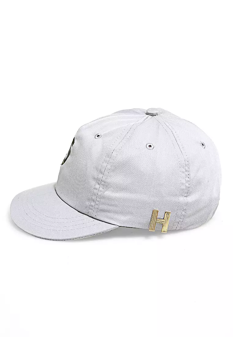 Gemp Topi Snapback Aksesoris Fashion Pria Wanita Bordir Huruf S Resizable Strap Material Drill ORIGINAL - Gray