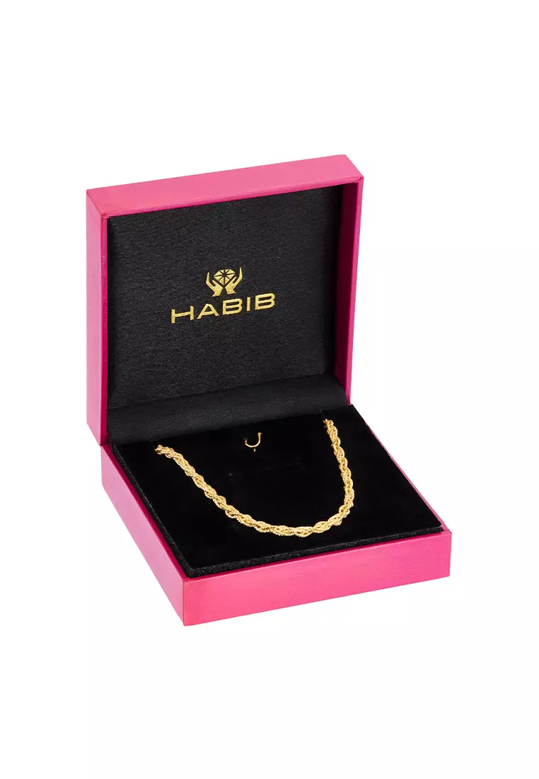 HABIB 925 Silver Necklace 13 R T0016 6X(N)