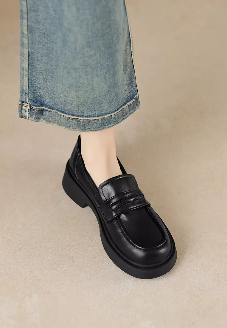 Penny Microfiber Leather Loafers WW75-98