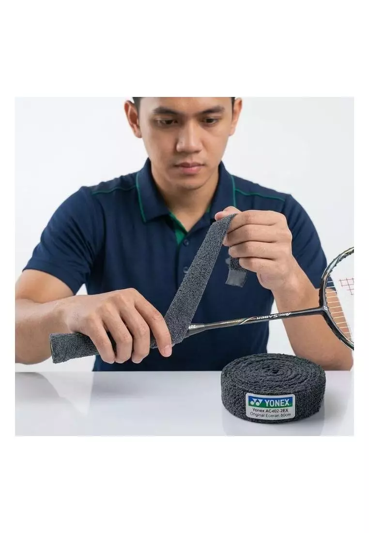 Grip Handuk Badminton Tenis Padel Yonex Towel Grip AC402-2EX Hitam panjang 80cm