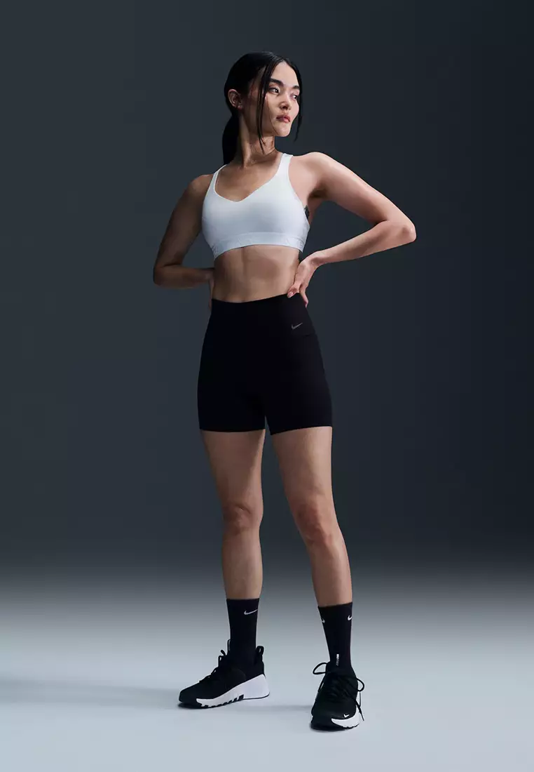 Zenvy Gentle-Support High-Waisted 5" Biker Shorts