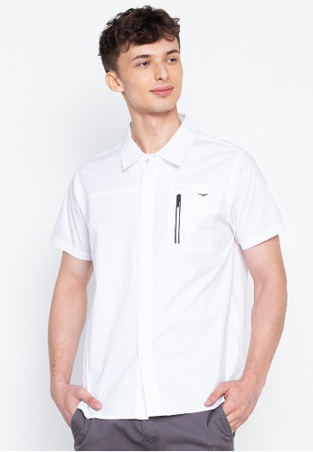 Freego white Men's Shirt With Zip Details CDE98AAFD39B18GS_1