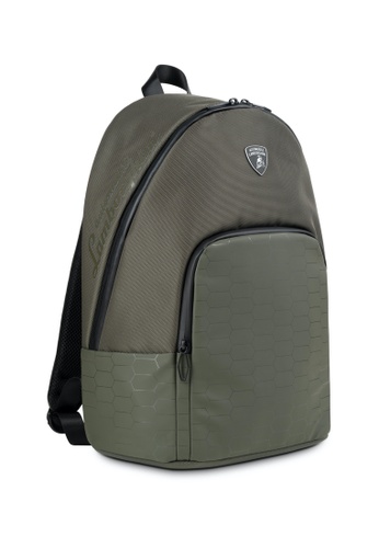 automobili lamborghini lmbg3 green backpack