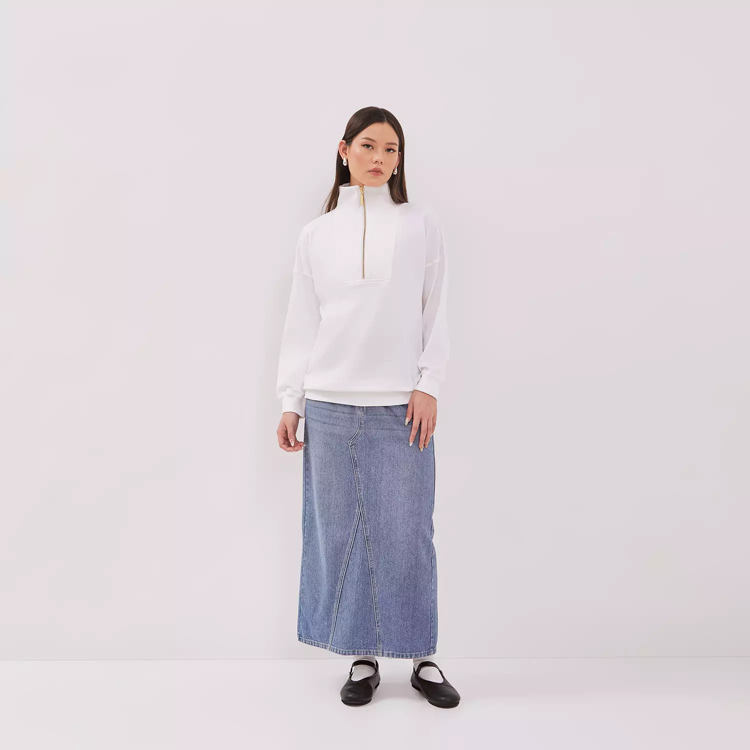 DUST Sweat Shirt Biya Putih (D.71725)