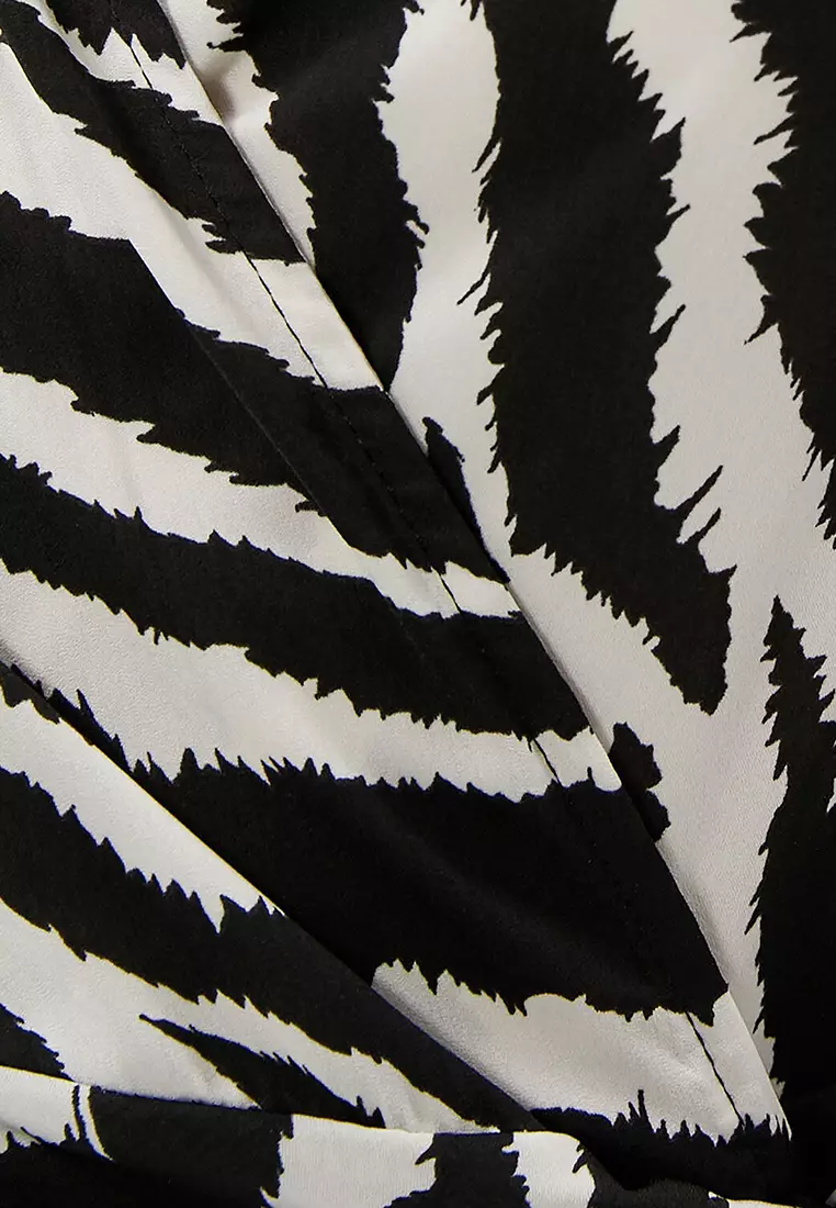 Zebra Patterned Dress Mini