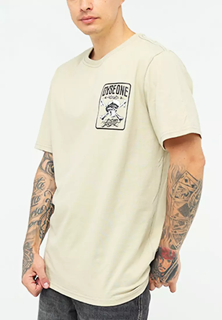 Round Neck Short Sleeves Slim Fit T-Shirt
