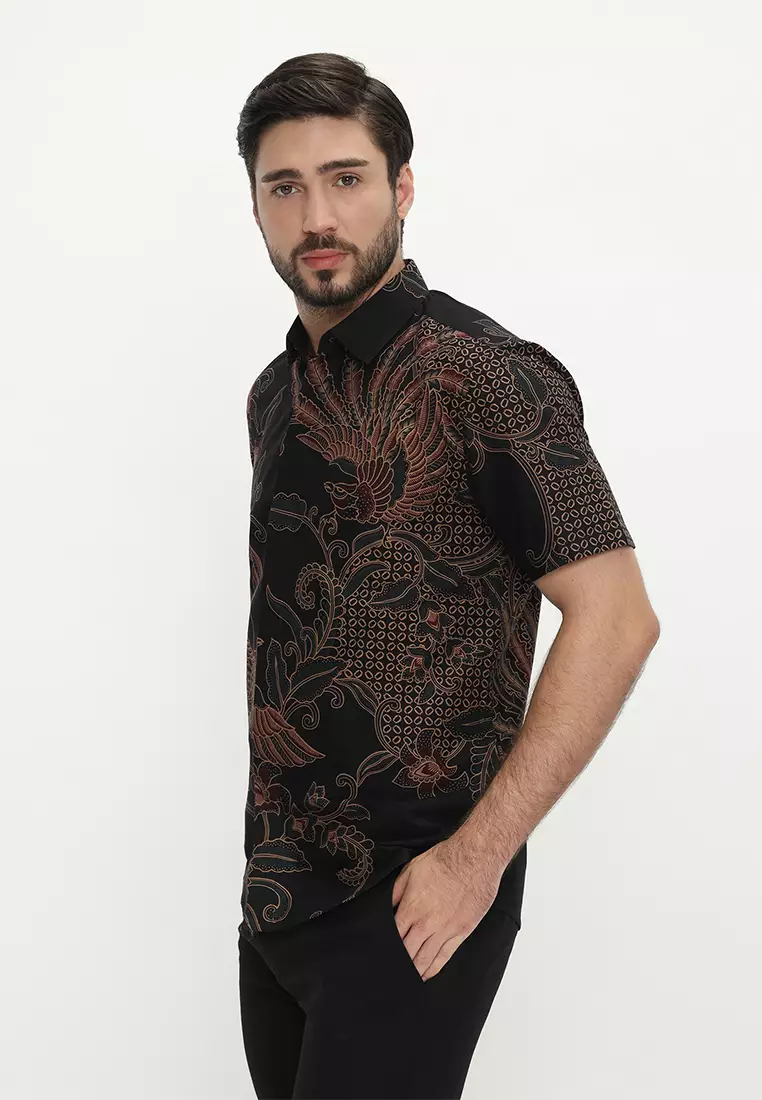 My Aksa batik Pria Kemeja Pendek Theodore Thea