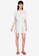 ZALORA BASICS white Drape Mini  Dress A858BAA6547178GS_4
