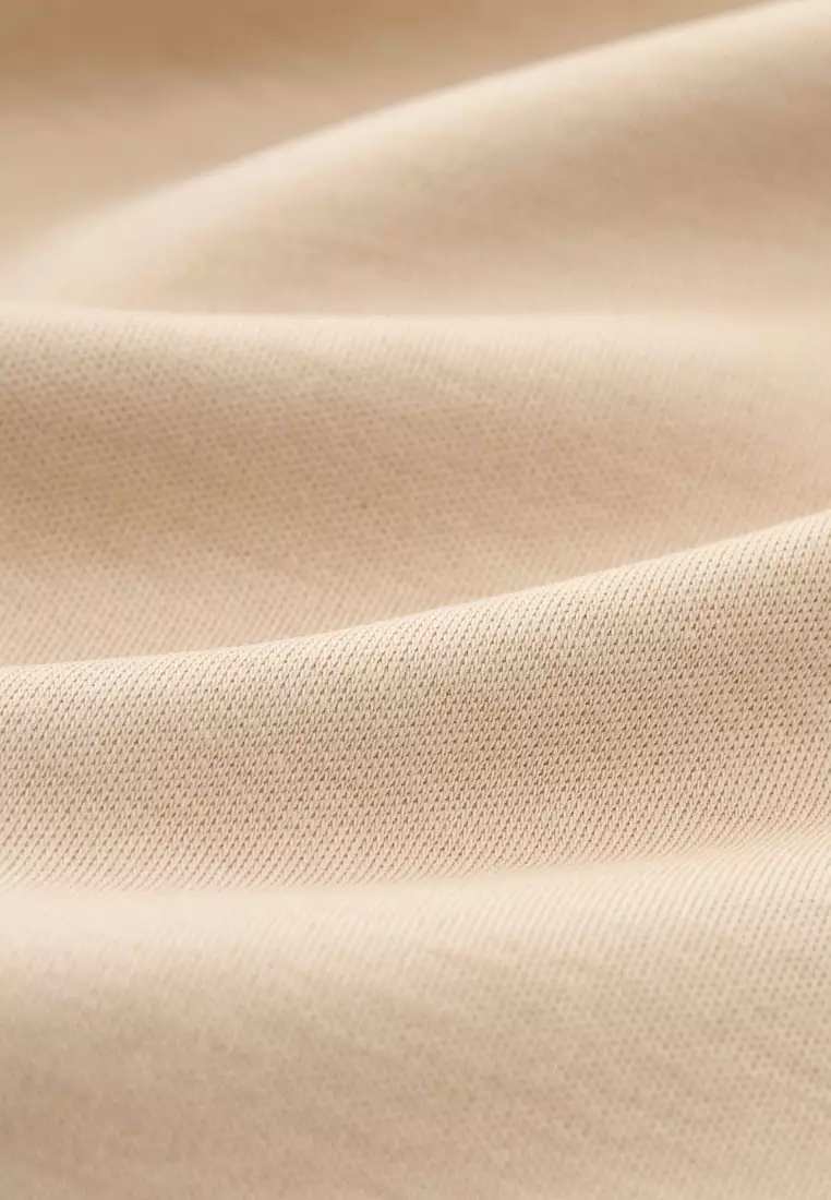 Apricot U-neck T-shirt