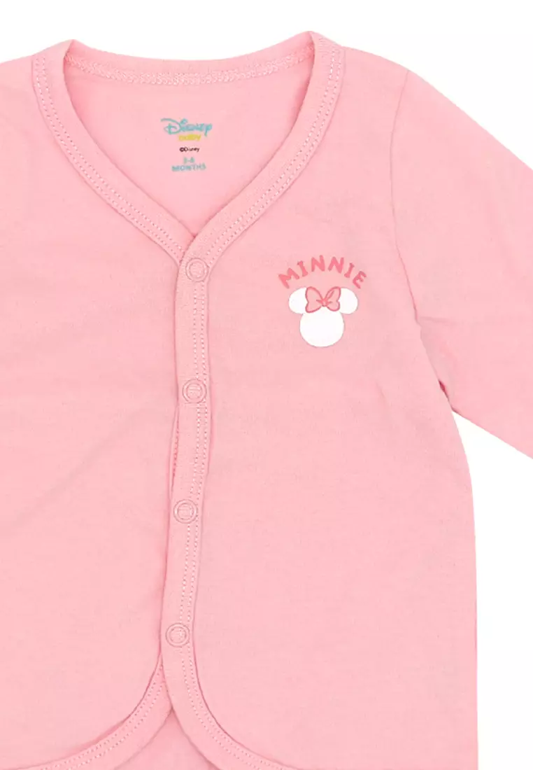 Baby Girl Licensed Newborn Essentials Long Sleeve Button-down Shirt Pack of 2