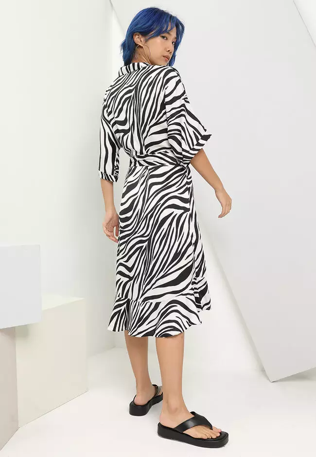 Topshop petite spot deals pleated shirt dress