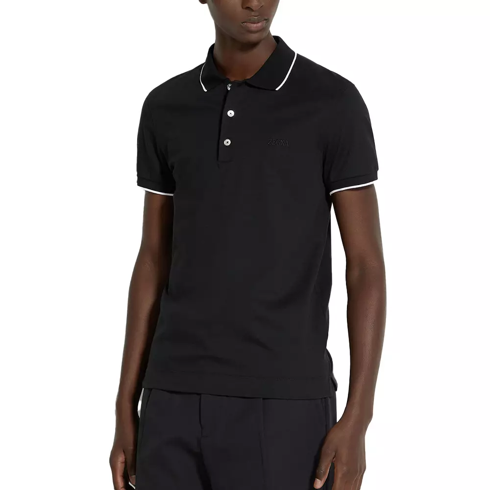 [4.4PRIL KEJUTAN HARGA] Stretch Cotton Polo Shirt Black