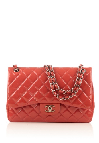Buy Chanel Pre-loved Coral Quilted Patent Classic Jumbo Double Flap Bag  2023 Online | ZALORA Singapore