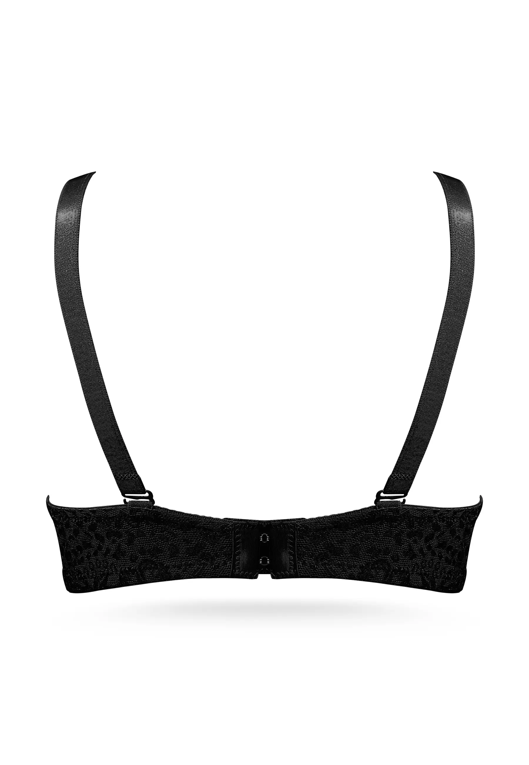 YouHave ( You’ve )  BH Bra Brukat Half Cup B Busa Sedang Push Up Kawat Kait 2 Bra Tali Bisa Dilepas Bra Balconette 100225