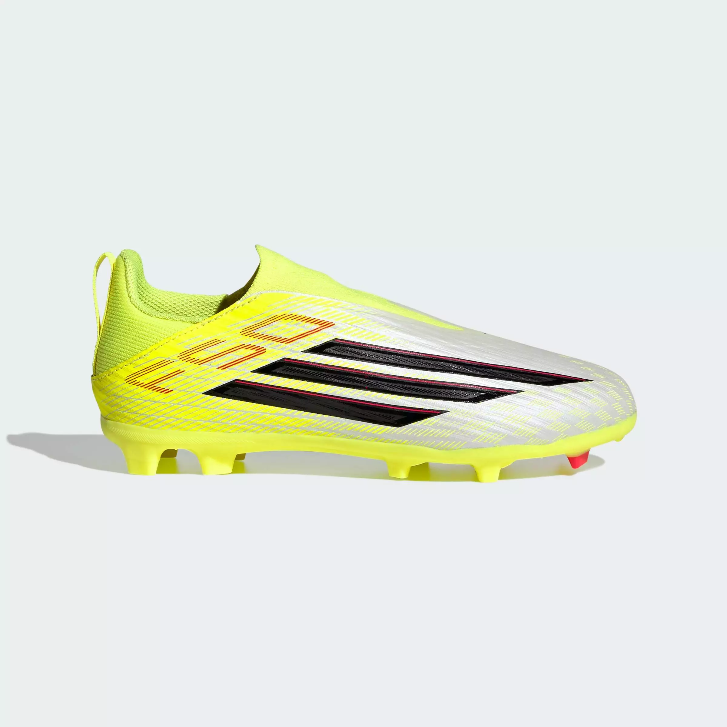 Football F50 LEAGUE Laceless Firm Ground / Multi Ground Football Boots Kids Unisex Yellow JR9009