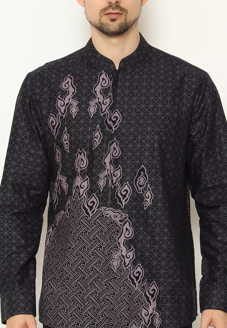 My Aksa Batik Pria Kemeja Furing Koko Panjang Bentley Barbara